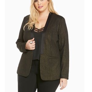 Torrid Shine open front blazer size 2